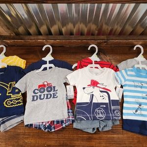 Lot of 4 Carter's 3 month Boys Summer Outfits 3 piece sets